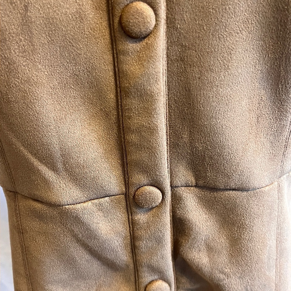 Zara Faux Suede camel mini dress dress - size S - Picture 6 of 10